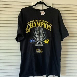 Jimmie johnson 48 black NASCAR tee